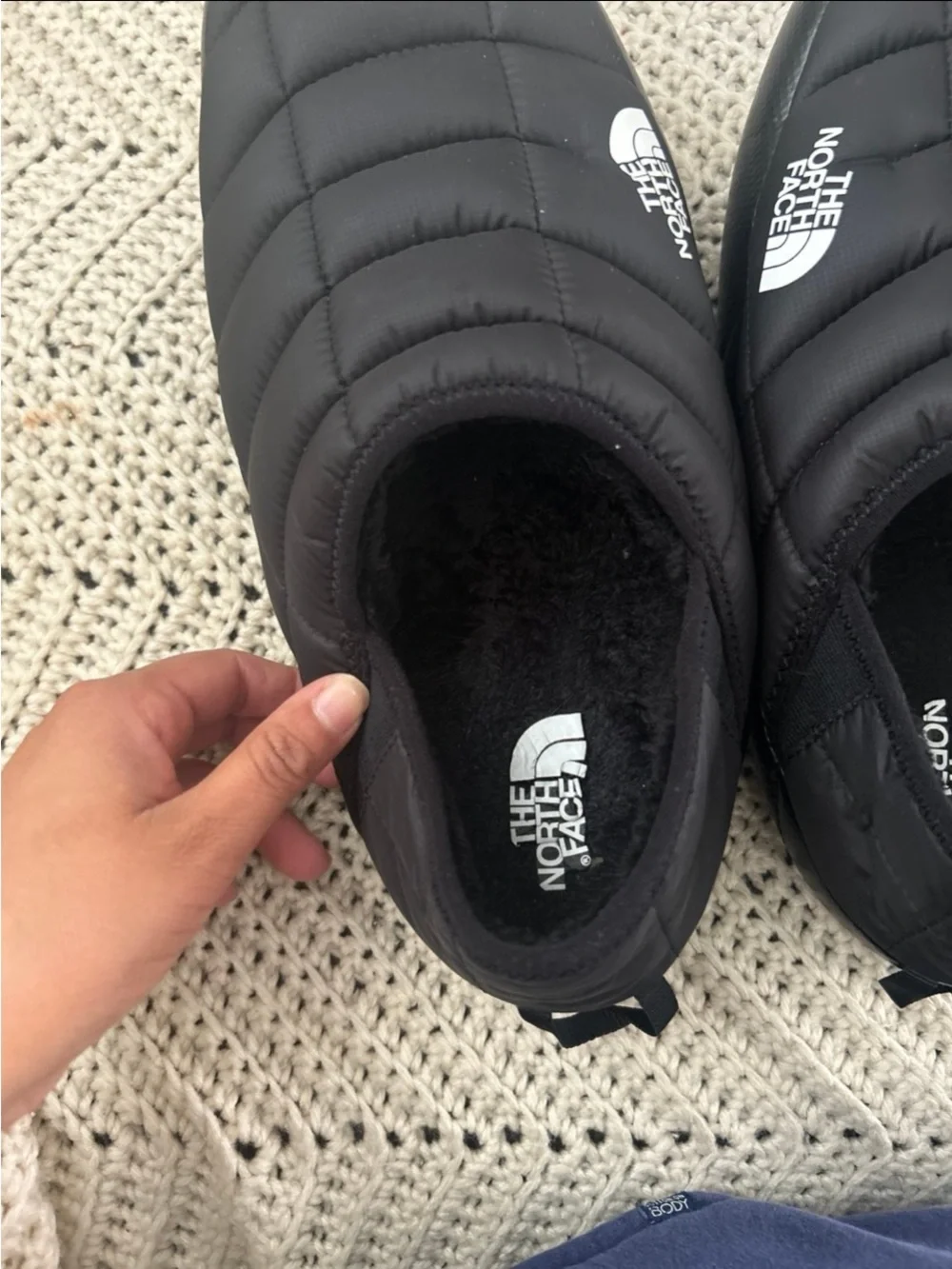 The North Face Quilted Slip-On Insulated Mule - Black